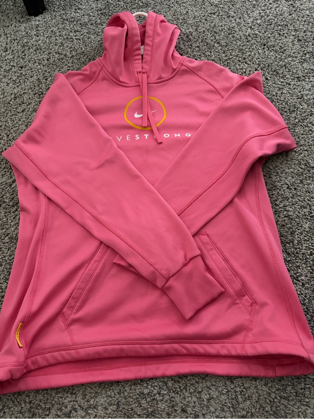 Nike Pink LIVESTRONG Pullover Hoodie